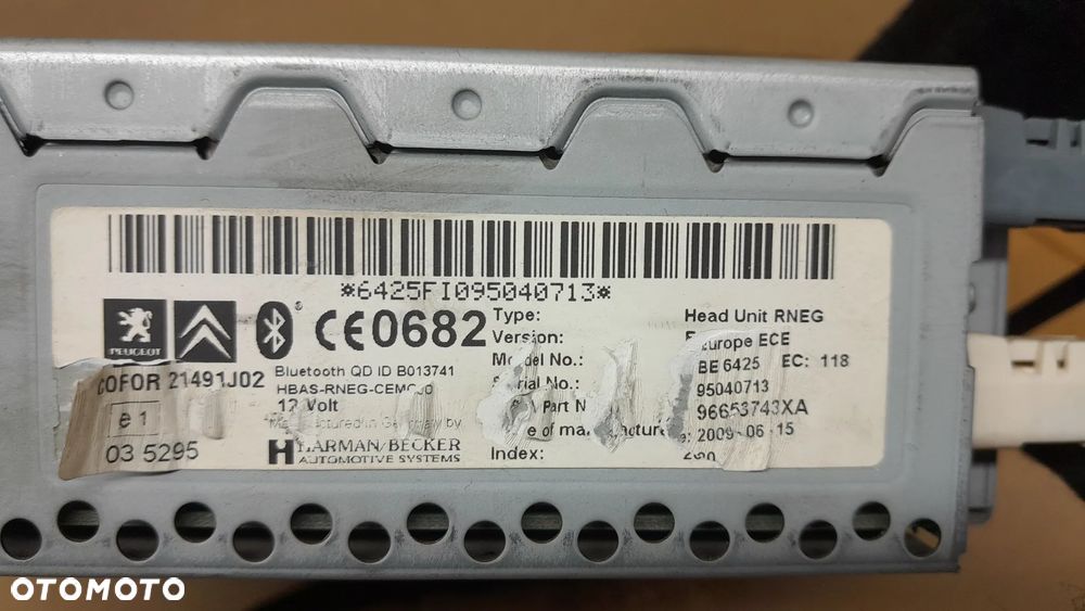CITROEN PEUGEOT 407 RADIO NAWIGACJA   96653743XA - 7