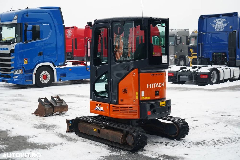 Hitachi ZX26U-6 CR / MINI EXCAVATOR / 2022 / 1800 ORE / SET CUPĂ - 4