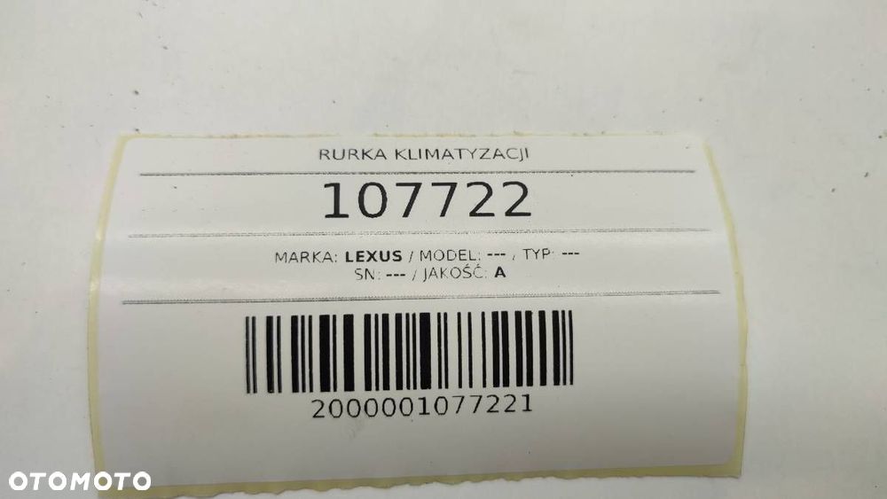 RURKA KLIMATYZACJI PRZEWÓD WĄŻ LEXUS RX 400 H RX400H - 5