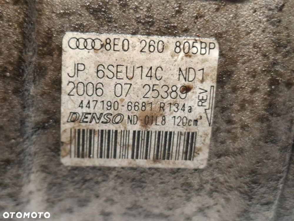 SPREZARKA KOMPRESOR KLIMATYZACJI AUDI A4 B6 B7 8E0260805BP SLASK WYSYLKA VAT - 5