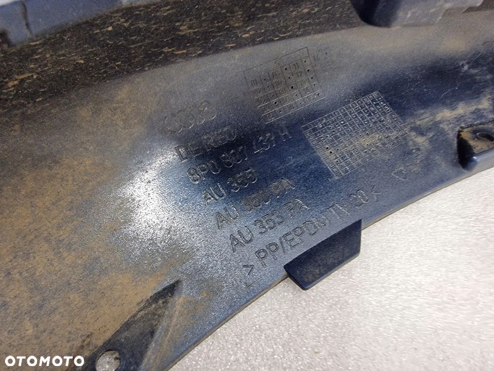 AUDI A3 8P0 LIFT 08- ŁADNY ZDERZAK PRZEDNI PRZÓD NA SPRYSKI + 4X PDC , KOLOR GRANATOWY METALIK , NR 8P0807437H , NR AUKCJI NZ1109 - 25