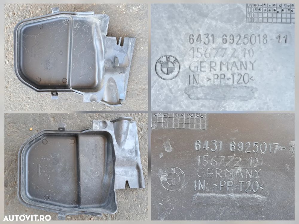 Grila protectie capac stergatoare Carcasa filtru aer Grila ventilatie parbriz Scut lateral Originale BMW E90+LCI E91+LCI - 5