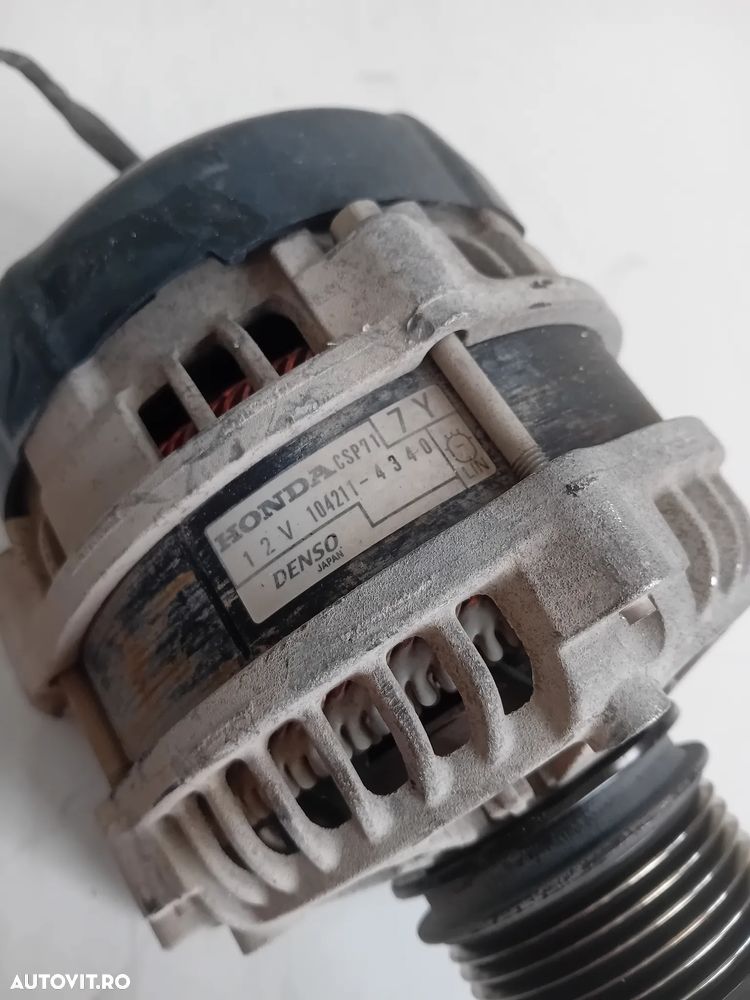 Alternator Honda Civic HRV HR-V 1.5 Benzina Turbo 2015-2020 Motor L15BA 18.000 Km Cod 104211-4340 - 8