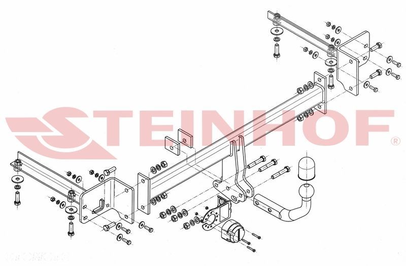 Hak Holowniczy + MODUŁ 7PIN do Honda Civic Sedan od 2012 do 2017 - 2
