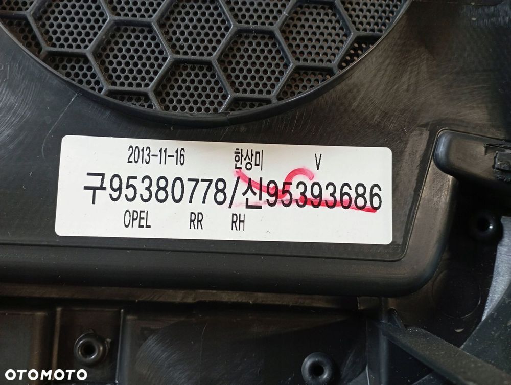 OPEL MOKKA A I 1 BOCZEK DRZWI TYŁ PRAWY EUROPA 95380778 - 3