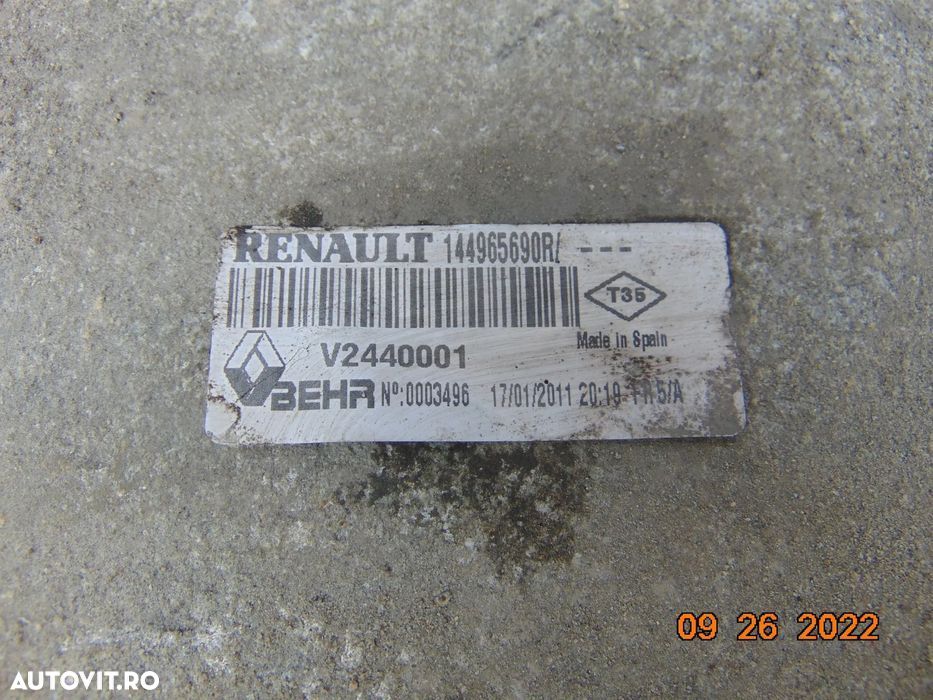 Radiator intercooler Renault laguna 3 motor 2.0 renault Latitude dezme - 2