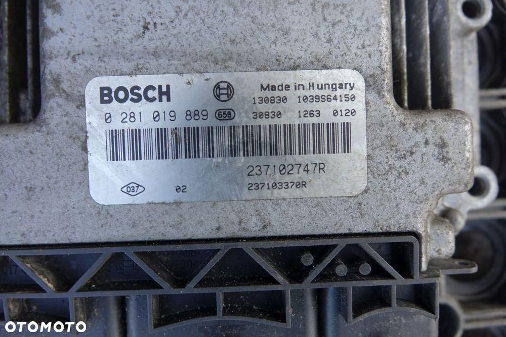 STEROWNIK SILNIKA KOMPUTER ECU RENAULT CAPTUR I 1.5 DCI 0281019889 - 3
