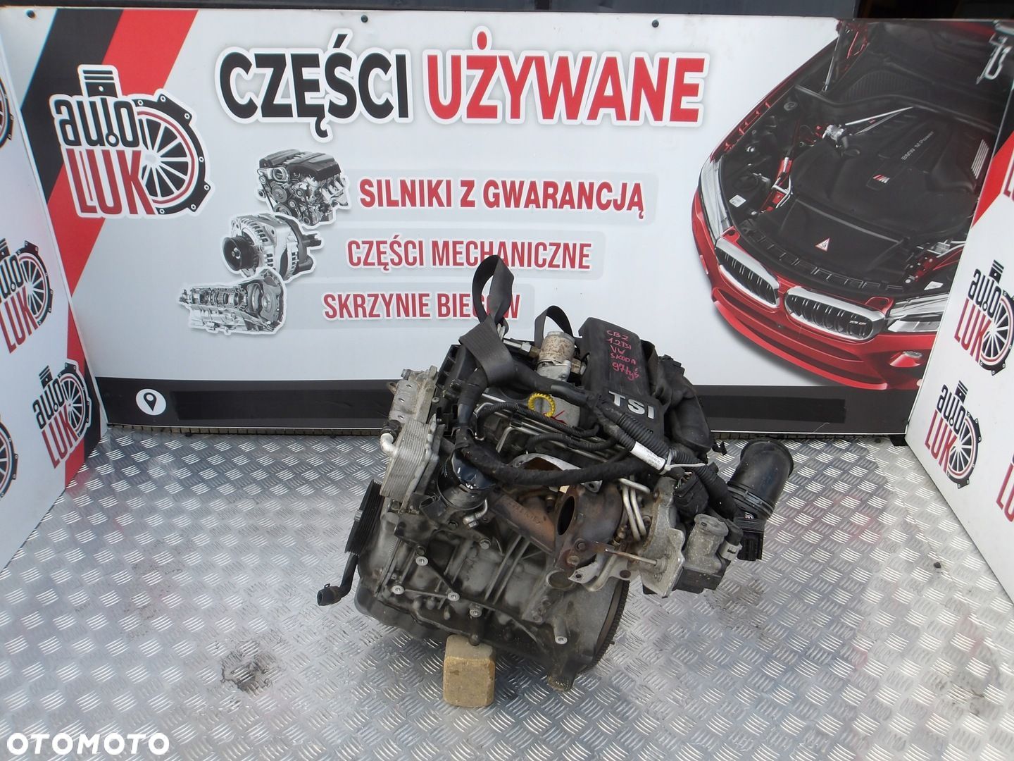 SILNIK KOMPLETNY SKODA FABIA SEAT IBIZA 1.2 TSI CBZ 97 TYS - 1
