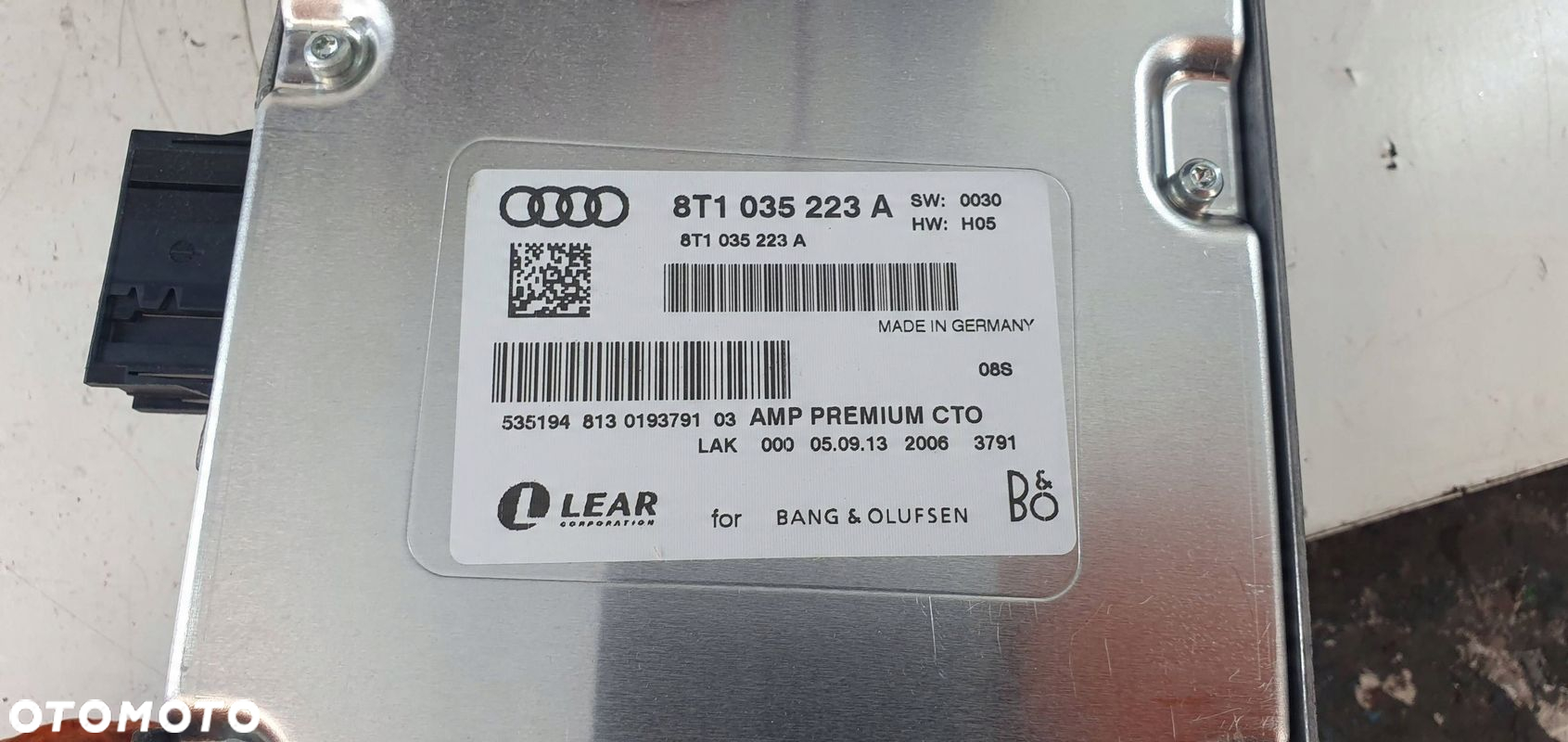 Audi Q5 A4 A5 B9 8R 8K 8t1035223a Wzmacniacz audio B&O Bang&olufsen - 3