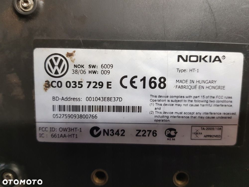 moduł bluetooth VW Passat B6 3C0035729E - 4