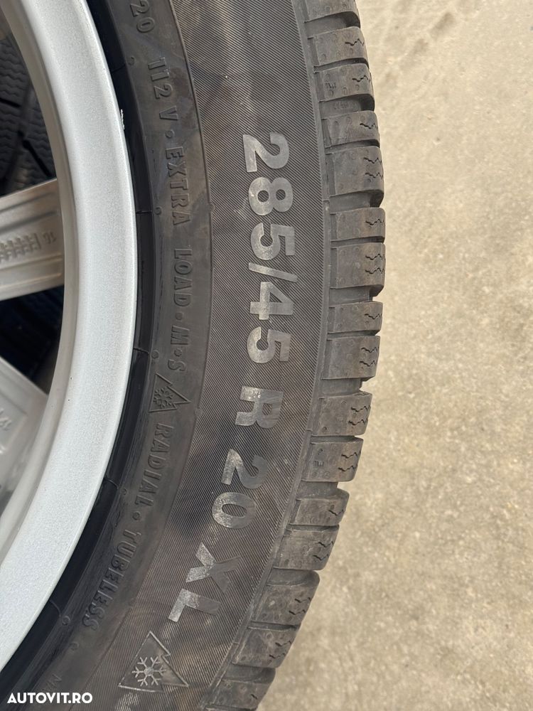 Vând jante originale Volkswagen Tuareg pe 20” cu anvelope de iarnă - 9