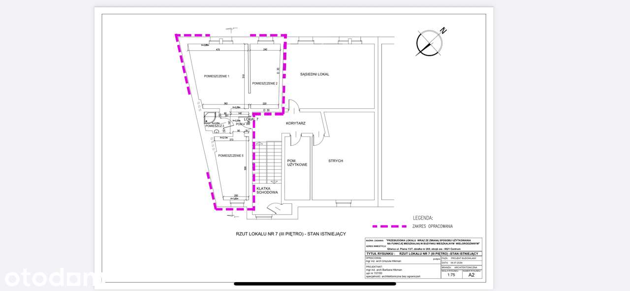 Centrum Gliwic (ul. Piwna) | 42,4 m² – 3 POKOJE | zatwierdzone PNB