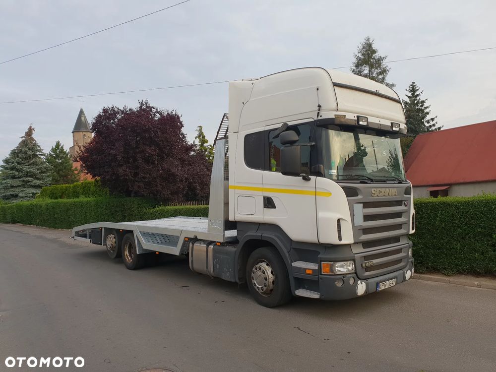 najazd ZABUDOWA SCANIA autolaweta kunice - 5