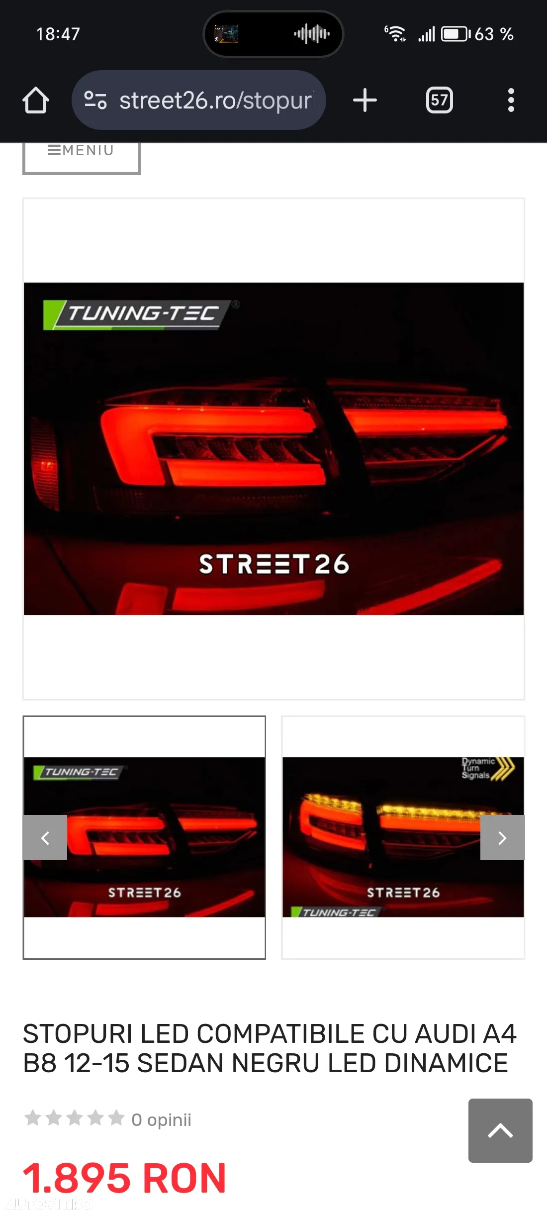 Stopuri Led Audi A4 B 8.5 cu semnalizare dinamică - 6