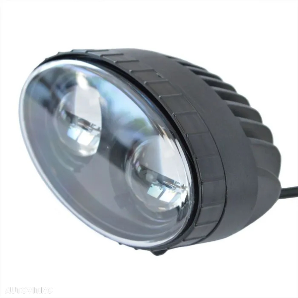 Lumina Siguranta Cu Punct Roșu - 10-48 V, 10 W, 500 Lm, 2 LED-Uri Pentru Stivuitor