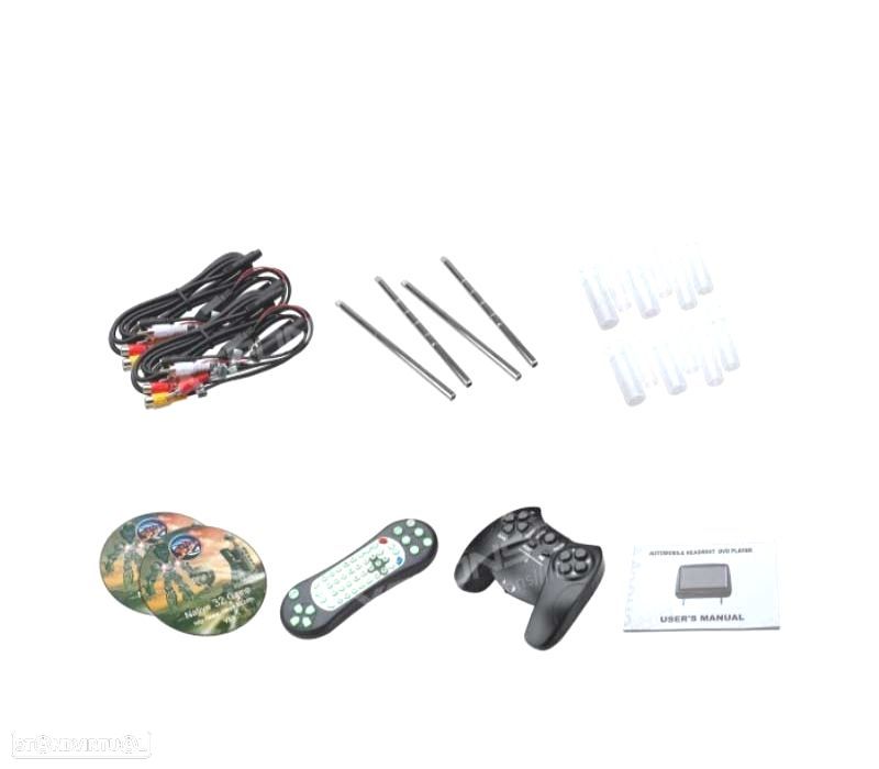 ENCOSTO DE CABEÇA MULTIMEDIA 7 PULGADAS HD TÁCTIL USB SD COR EM BEJE - 2