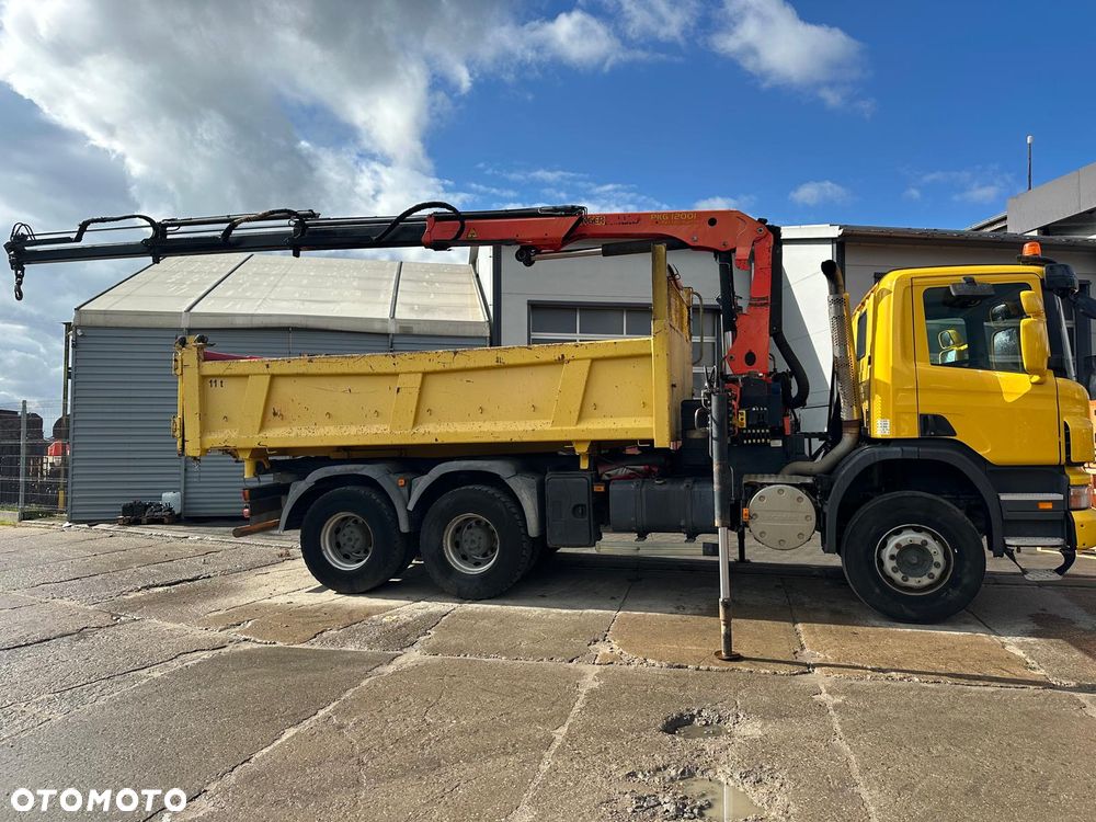 Scania P340  Wywrotka  + żuraw - 21
