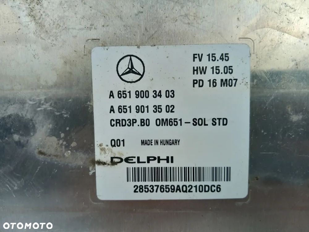 sterownik silnika komputer mercedes sprinter w906 lift 2016r 2.2 cdi a6519003403 - 3