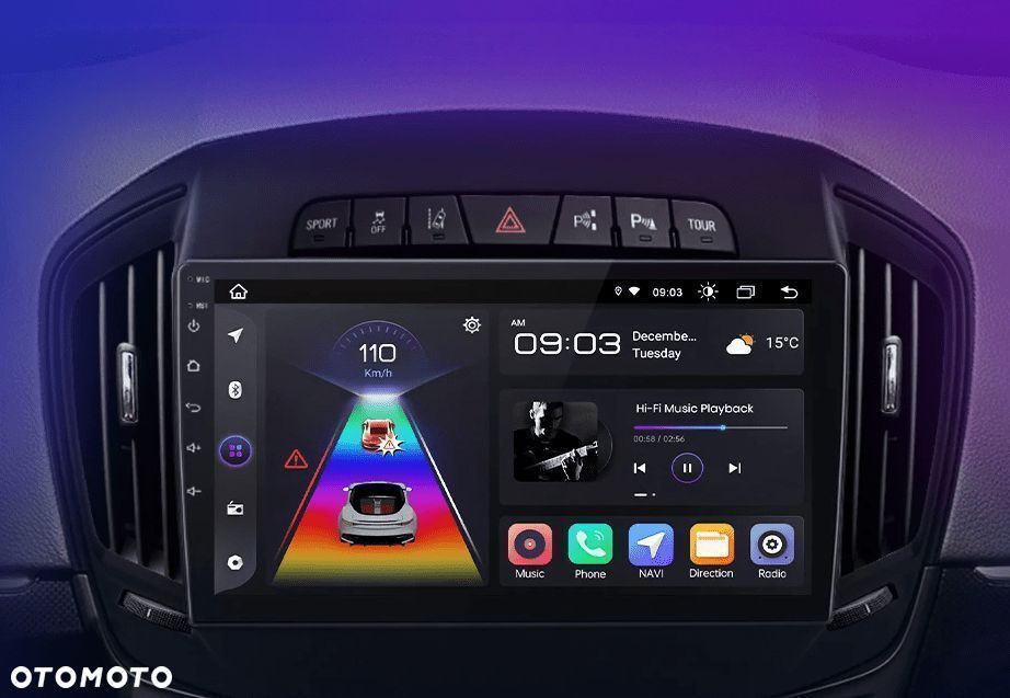 Radio Android 9” CarPlay Android Auto – Opel Insignia 2013–2017 PL - 2