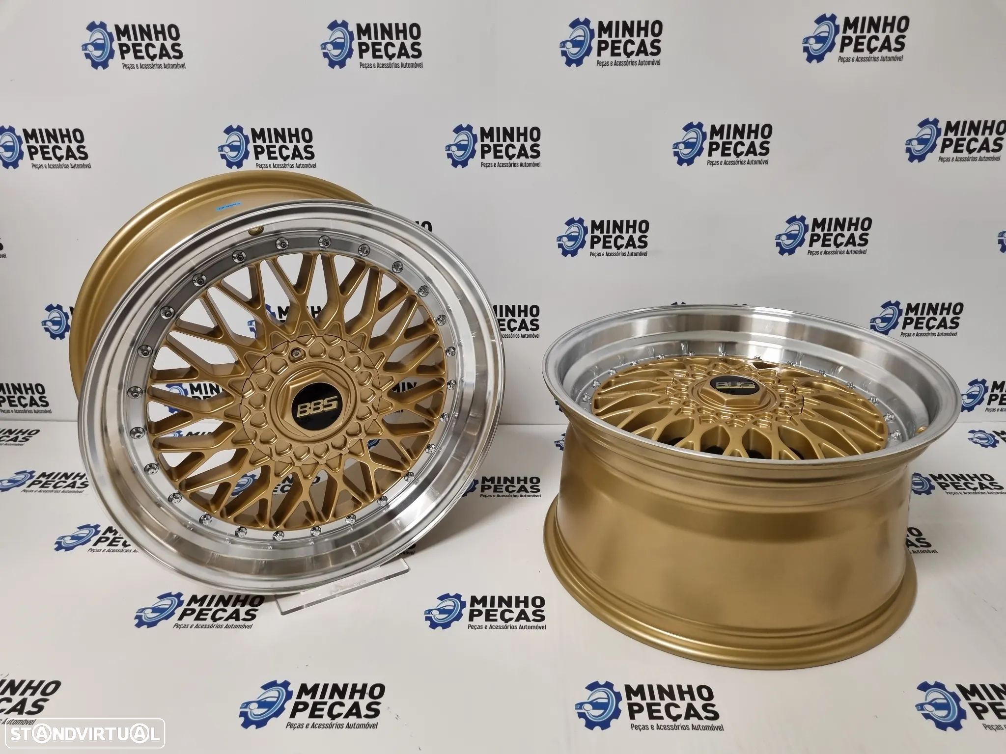 Jantes Look BBS RS em 18 (5x112 | 5x120) Gold Aba Polida - 4