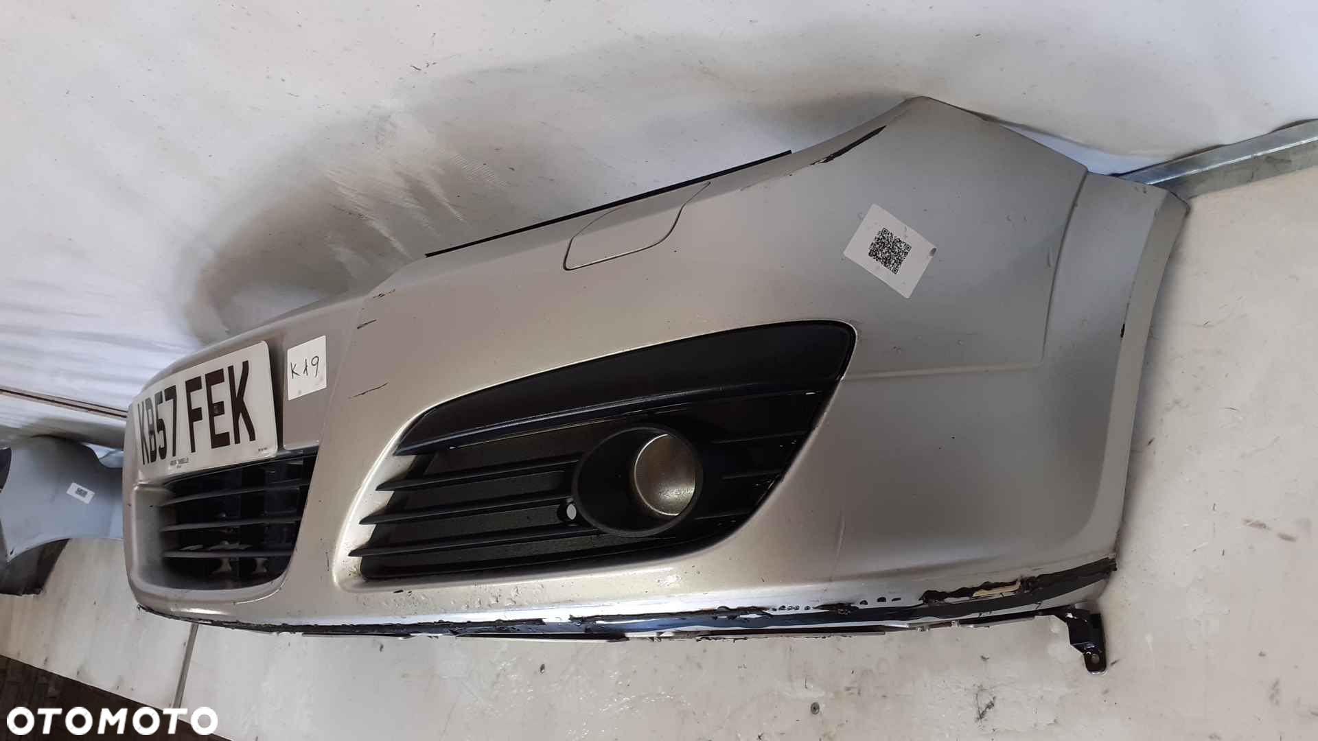 + ZDERZAK PRZÓD PRZEDNI OPEL ASTRA H 3 III Z157 SREBRNY HALOGENY - 3