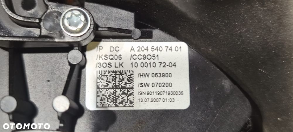 MERCEDES C-KLASA W204 MANETKI TAŚMA PRZEŁĄCZNIK ZESPOLONY A2045407401 - 6