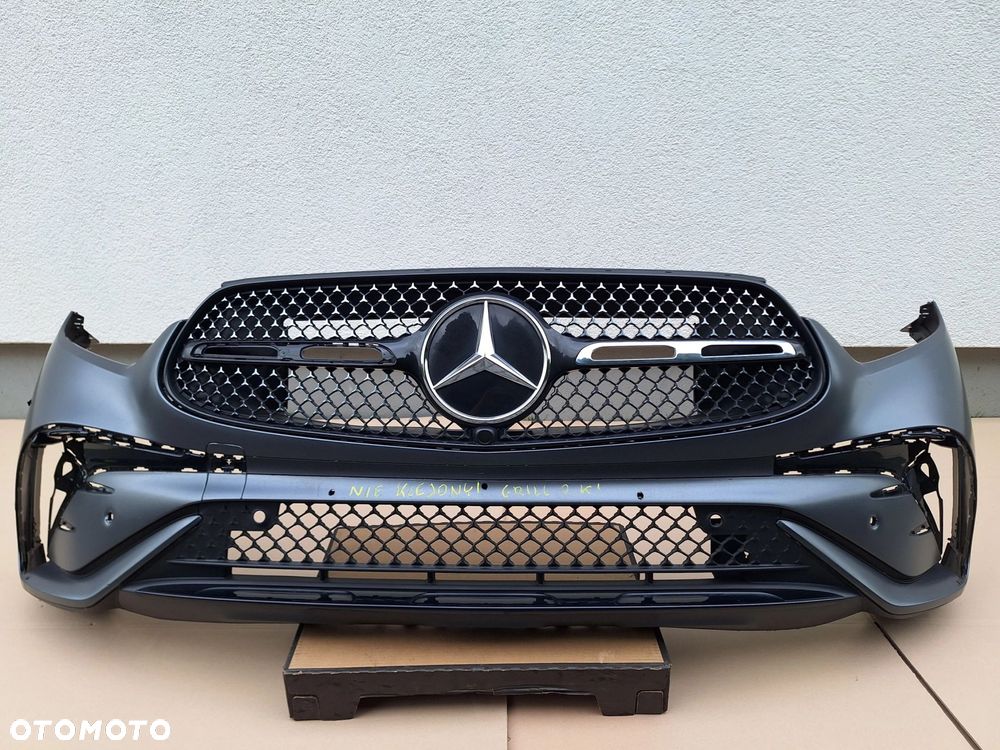 MERCEDES GLC 254 AMG 22- NIE KLEJONY! ZDERZAK PRZÓD PRZEDNI+BDB GRILL+WZM+KIEROWNICA POW. A2548851501 WYSYŁKA 24H - 1