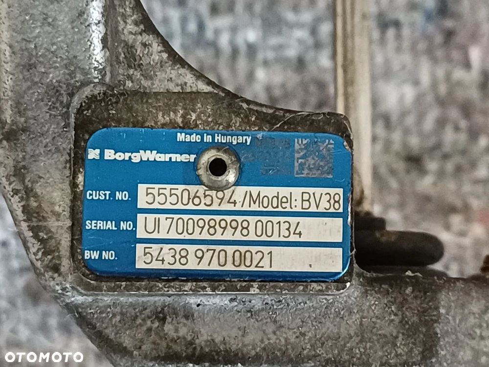 NR 534 Turbina Turbosprężarka do Opel Astra 55506594 BV38 PASUJE DO: ASTRA, MERIWA, MOKA, ZAFIRA, INSIGNIA - 8