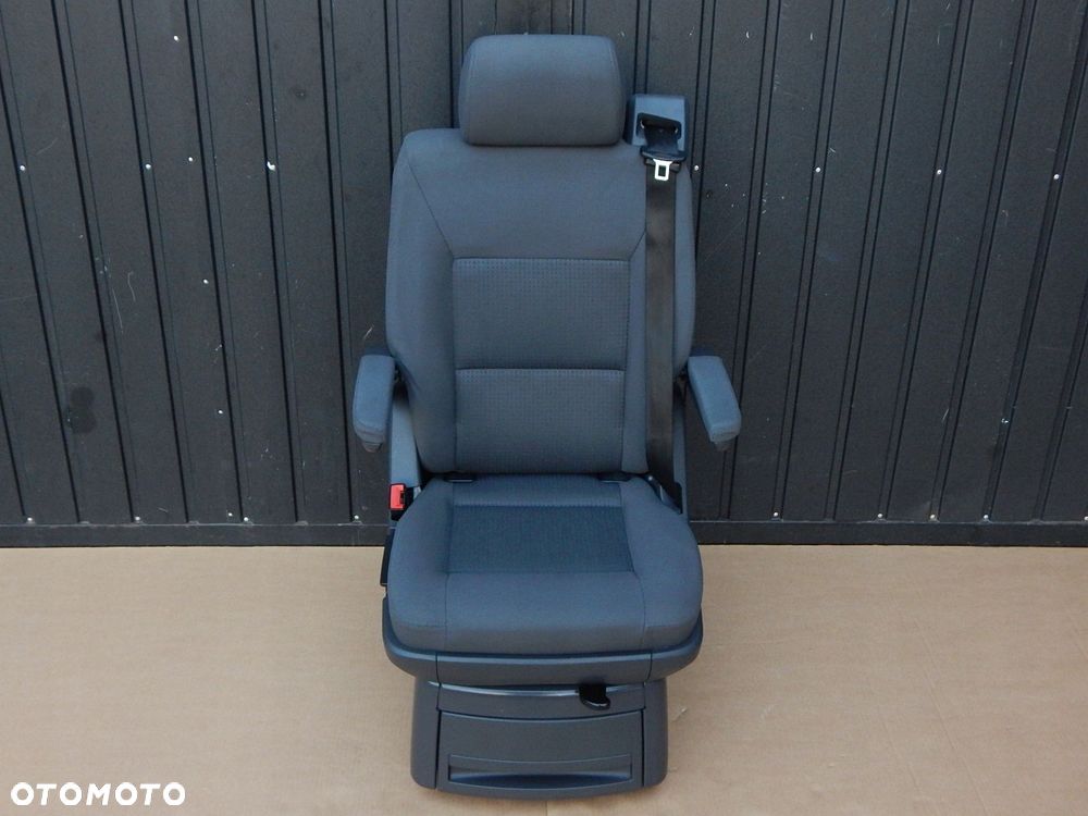 vw t5 t6 multivan fotel obrotowy tył podłokietnik antracyt ładny - 1
