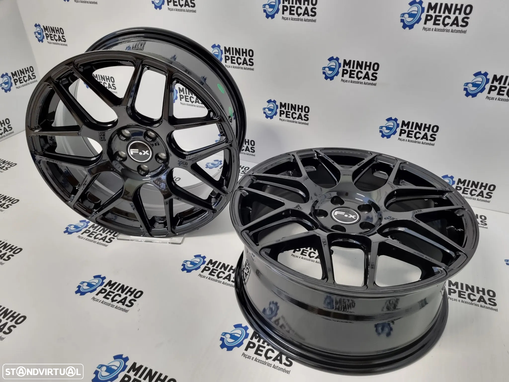 Jantes FOX PF3 em 17 Preto Brilho (5x100) - 5