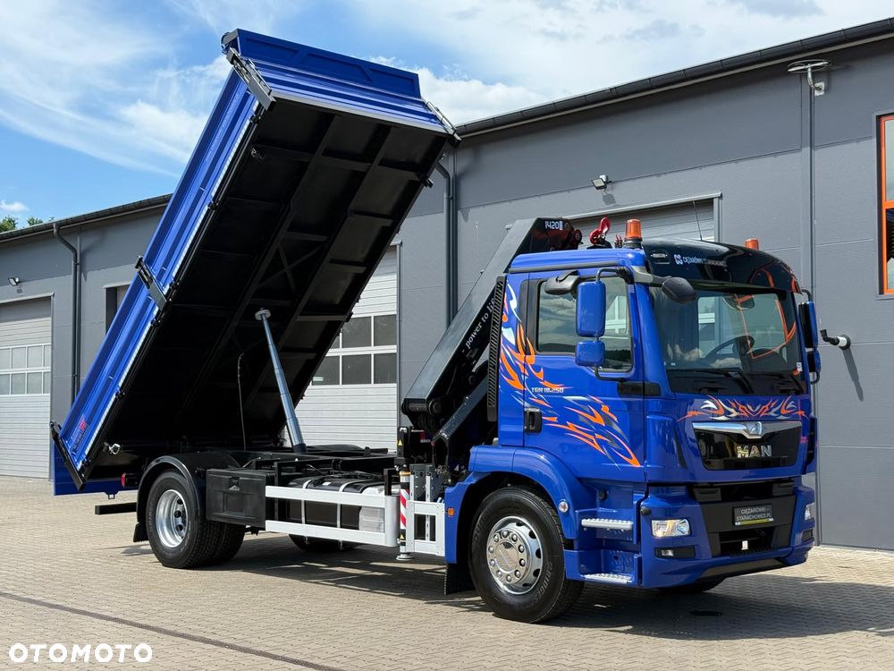 MAN TGM TGL TGS 18.250 // E6 // wywrotka + HDS HMF z pilotem // 4x2 // budowlanka // kiper wywrot żuraw dzwig kran crane - 16