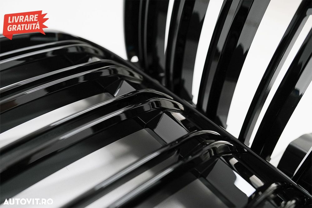 Grile Centrale BMW X1 SUV F48 Pre-LCI (06.2015-2019) Duble Negru Lucios M Design- livrare gratuita - 5