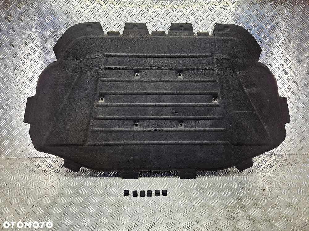 AUDI Q7 4L 05-15 WYCISZENIE WYGŁUSZENIE PODBICIE MASKI SPINKI ORYGINAL - 1
