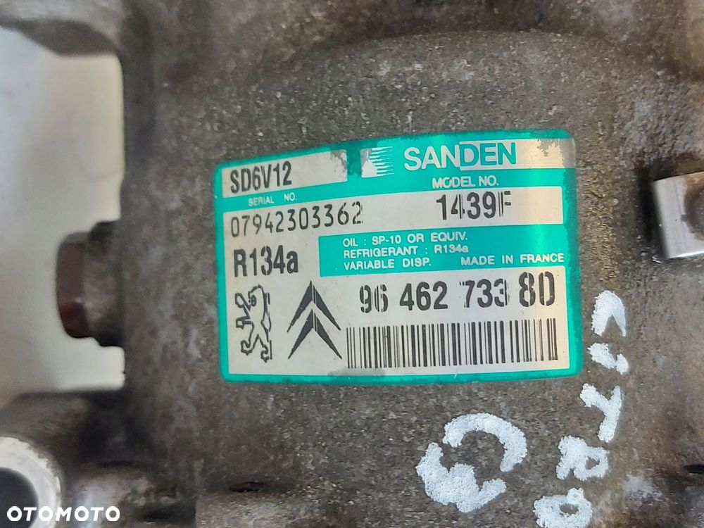 CITROEN C3 PEUGEOT KOMPRESOR SPRĘŻARKA 9646273380 - 2