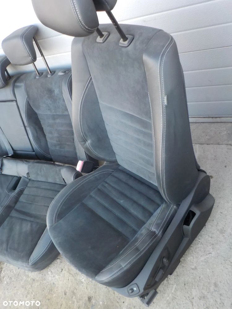 RENAULT LAGUNA III HB  FOTELE KANAPA SKÓRA ALCANTARA BOCZKI - 8
