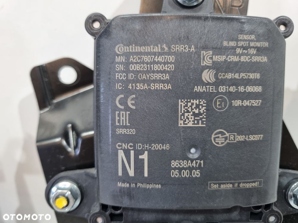 MITSUBISHI ECLIPSE CROSS RADAR SENSOR DISTRONIC ACC MARTWEGO POLA 8638A471 A2C7607440700 - 6