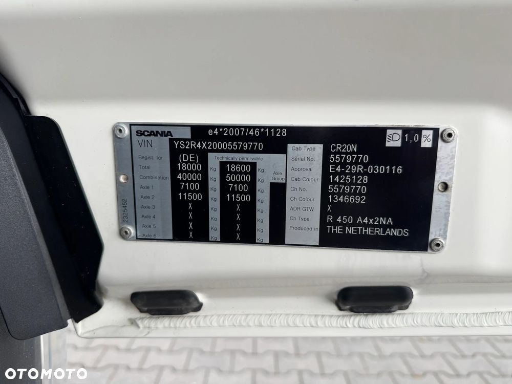 Scania R450 4x2 BEZ EGR, ACC, RETARDER , HYDRAULIKA, 2020 ROK, Z NIEMIEC - 39