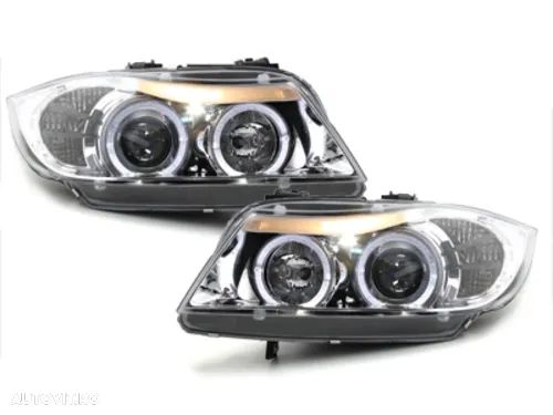 Faruri Angel Eyes pentru Bmw E90/E91 - 1
