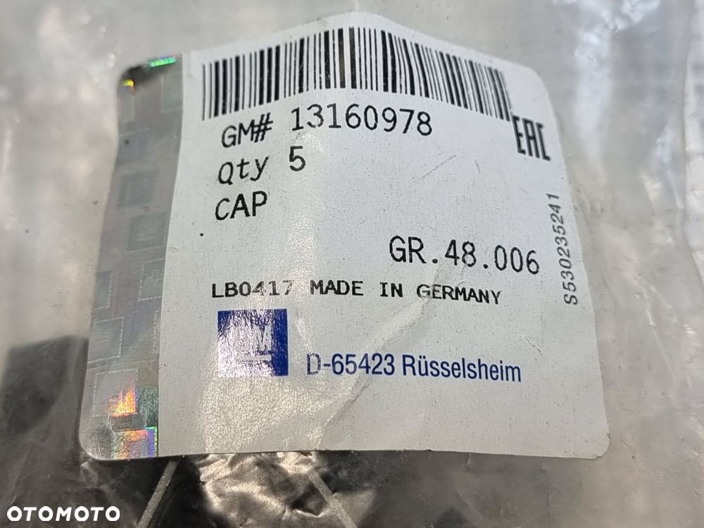 NAKŁADKA NAKŁADKI ŚRUBY KOŁA OPEL ASTRA H III 13160978 NOWA ORYGINAŁ - 5