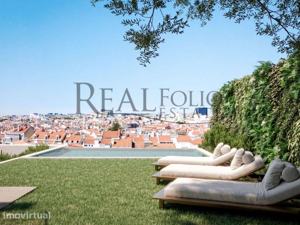 Apartamento T2 com jardim e terraço em Lisboa - Grande imagem: 2/39