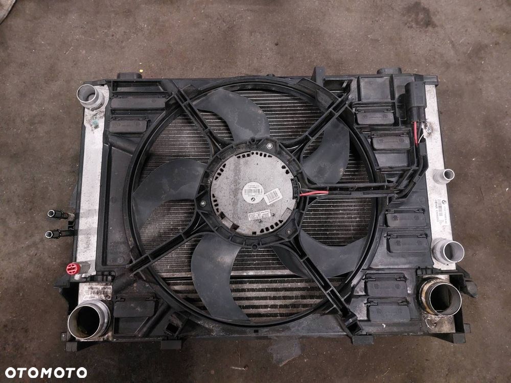 CHŁODNICE KOMPLET + WENTYLATOR BMW E61 520D 2.0 D 77260104 7805603 - 1