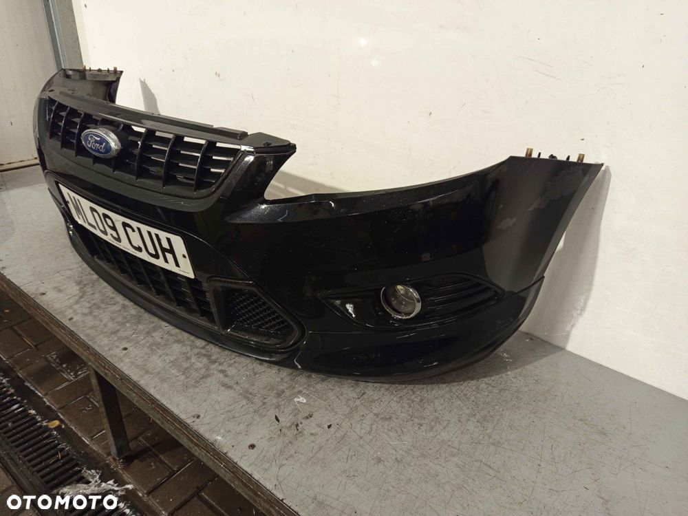 + ZDERZAK PRZÓD PRZEDNI DO FORD FOCUS MK2 II ST LIFT FL F3 CZARNY HALOGENY DOKŁADKA ! - 2