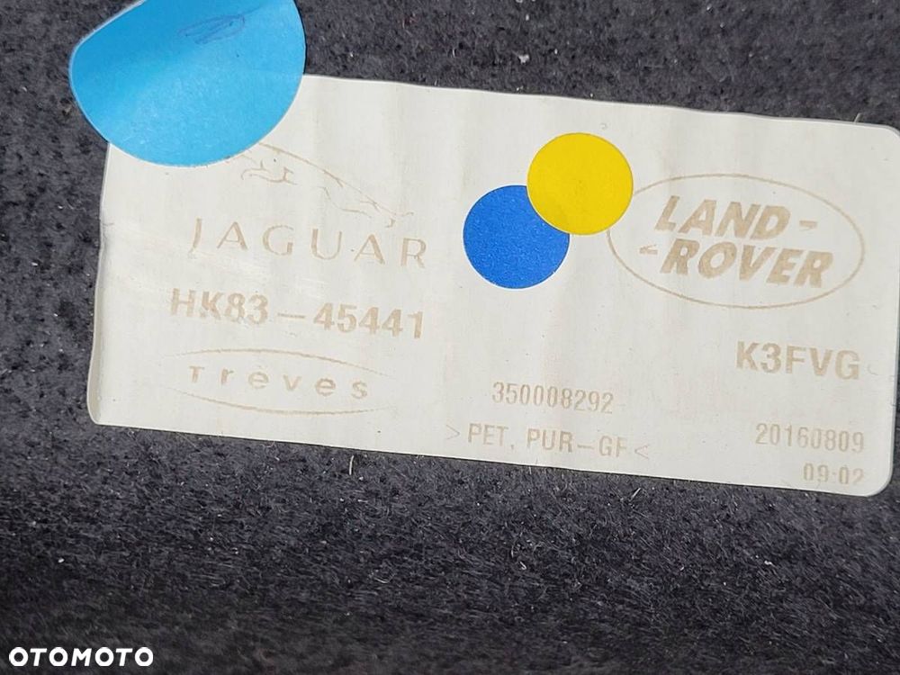 PÓŁKA TYLNA BAGAŻNIKA JAGUAR F-PACE X761 HK83-45441 ORYGINAŁ - 7