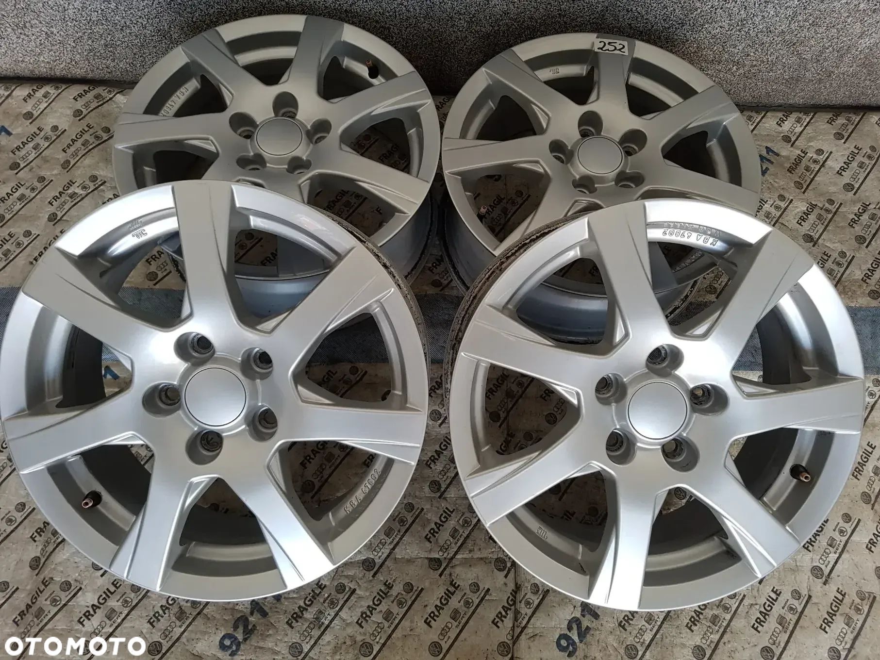 FELGI ALU VW GOLF V VI VII TOURAN T-ROC CADDY SKODA OCTAVIA 5x112 6,5JX16 ET50 - 1