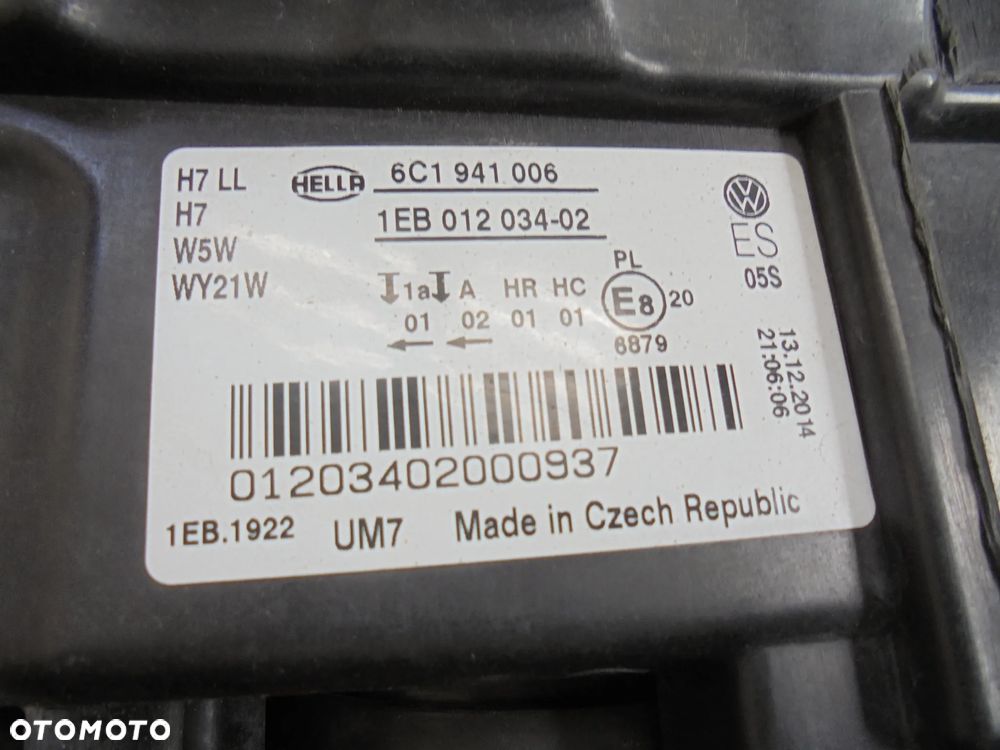 VOLKSWAGEN POLO 6C LAMPA PRAWA PRAWY PRZÓD PRZEDNIA EUROPA - 5