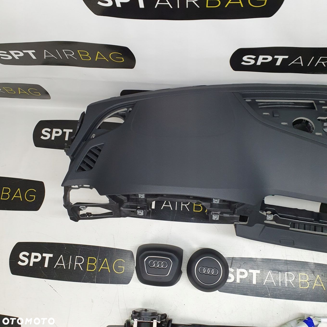 AUDI A4 B9 DESKA ROZDZIELCZA KONSOLA KOKPIT PULPIT PODUSZKI AIRBAG AIR BAG PASY KURTYNY KIT SET - 2
