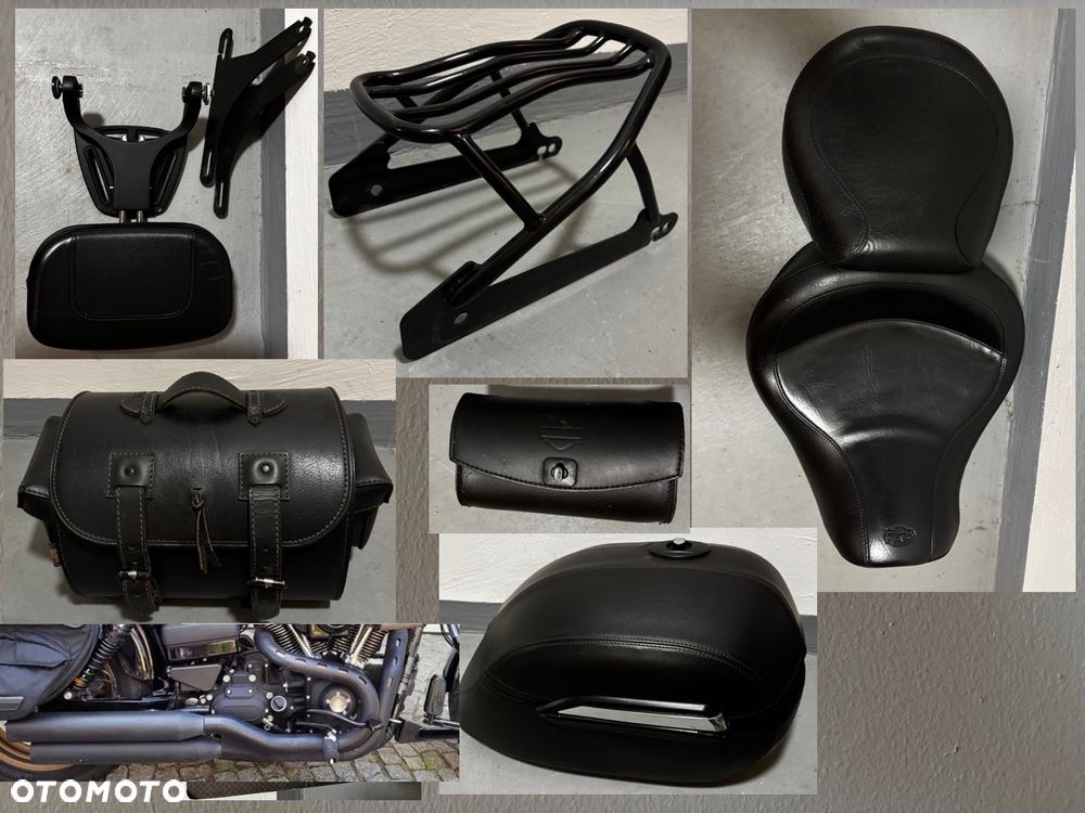 Kanapa, oparcie kierowcy, kufry, wydech, bagażnik Harley FXDLS Dyna LowRiderS - 1