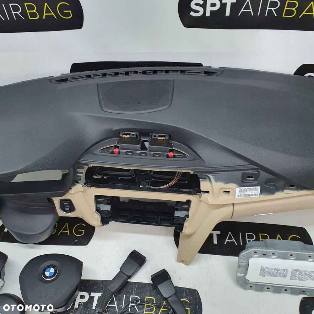 BMW F30 F31 F34 DESKA ROZDZIELCZA KONSOLA KOKPIT PULPIT PODUSZKI AIRBAG AIR BAG NAPINACZE KIT SET - 3