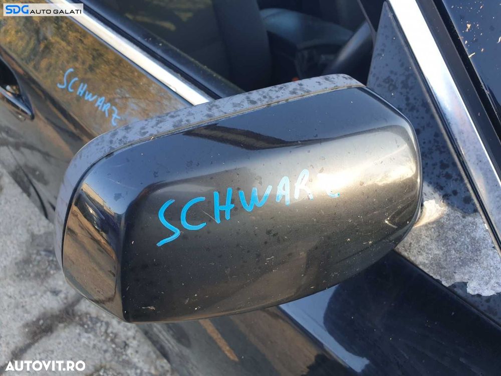 Oglinda Dreapta Electrica FARA Pliere Rabatare BMW Seria 5 E60 E61 2003 - 2007 Culoare 668/9 Schwarz 2 [C2242] - 1