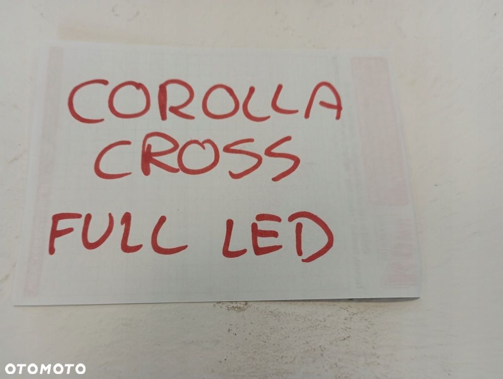 Lampa Full Led TOYOTA COROLLA CROSS PRAWA LEWA - 2